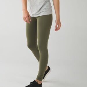 Lululemon Wunder Under Pant *Full-On Luon Fatigue Green Denim
